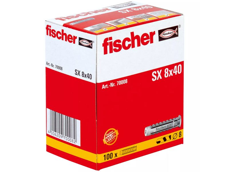 Fischer SX Taco 5 6 8 10 12 14 MM Universal, Todas las Fijaciones de  Propósito