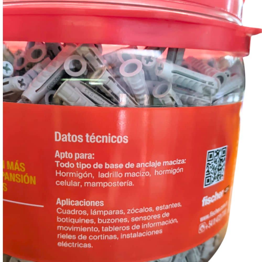 Taco de Expansión SX 5x25 1000 Unidades Fischer - Imagen 7