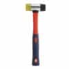 Martillo Cabeza PVC 40mm Bremen. Mango de TPR con grip antideslizante. Ideal para carpintería, montaje y trabajos técnicos sin dañar superficies.