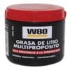 Grasa de Litio Multipropósito 100g W80. Gran adherencia a los metales, proporciona protección anti-desgaste, antifricción, anticorrosiva y antioxidante.