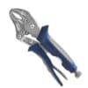 Pinza de Fuerza de 10" Bremen. De Cr-Mo, mordaza curva, perno de ajuste, bloqueo automático. Ideal para sujeción, soldadura y mantenimiento técnico.