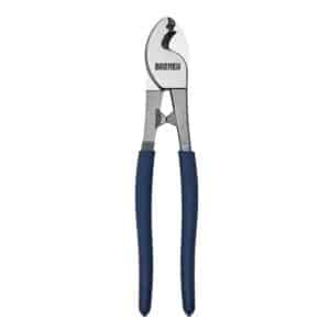 Alicate Corta Cable 10" Bremen. Fabricado en acero al carbono templado, mango PVC antideslizante. Corte preciso en cables de hasta 16mm. Robusto y duradero.