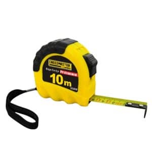 Cinta Métrica Profesional 10M Crossmaster. Retractil, robusta, precisa y resistente. Protegida del desgaste y la corrosión, Ideal construcción y carpintería