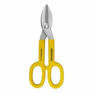 Tijera Corta Lata Recta 10" Crossmaster. Acero alto en carbono forjado, niquelada y empuñadura de aros grandes y confortables. Precisa, resistente y cómoda.