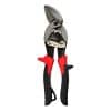 Tijera de Aviación Izquierda 10" Crossmaster. Cr-V. Mangos de bi-material y traba de seguridad. Ideal para cortes curvos en chapa y trabajos industriales.