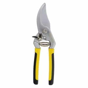 Tijera de Poda Hoja Pasante 8" Crossmaster. Cr-V niquelado y muelle de voluta. Ideal para jardinería, poda de ramas y mantenimiento de espacios verdes.