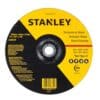 Disco de Desbaste con Centro Deprimido 230x6x22,22mm T27 Stanley. Ideal para metal. Compatible con amoladoras. Grano activo. Alta durabilidad.