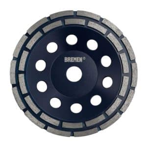 Muela Diamantada Doble Astra 7" Bremen. 28 muelas, 8400rpm, encastre 22mm. Precisa, duradera y profesional para desbaste de hormigón, piedra y construcción.