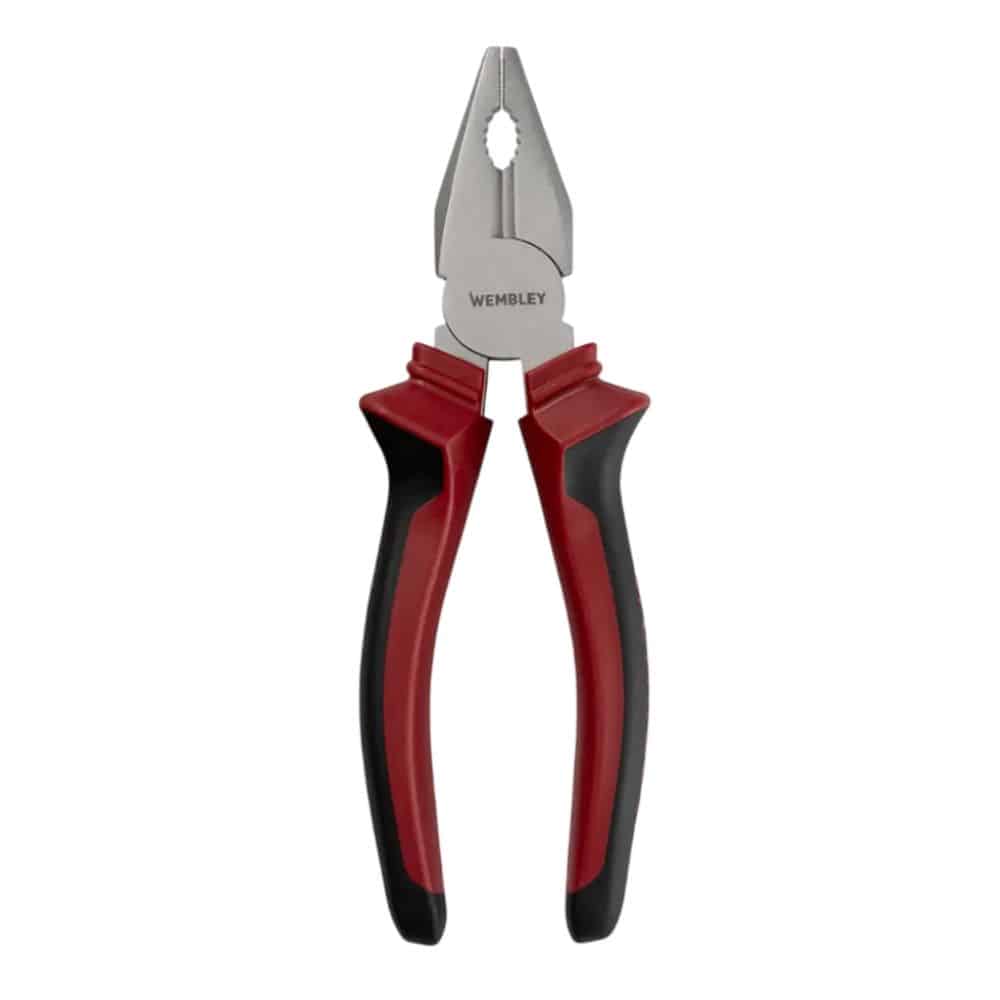 Pinza Universal 7" Wembley. Resistente, ergonómica y versátil. Ideal para electricistas, talleres e industrias, así como para bricolaje en el hogar.